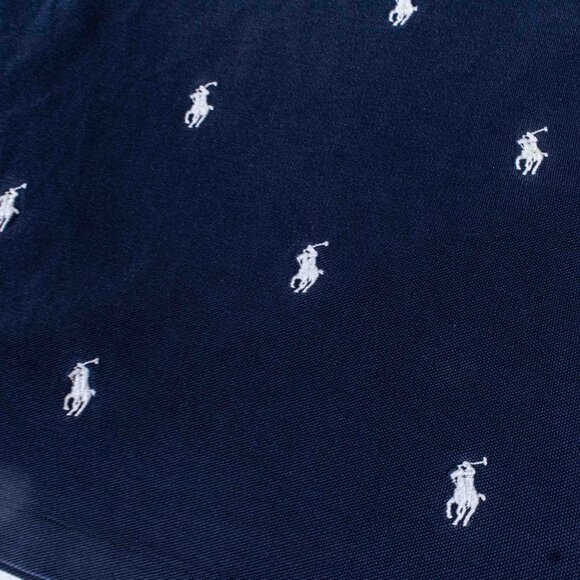 Polo Ralph Lauren AOP Embroidered Multi Pony Shirt Medium Y2K Faded Navy - Picture 9 of 10